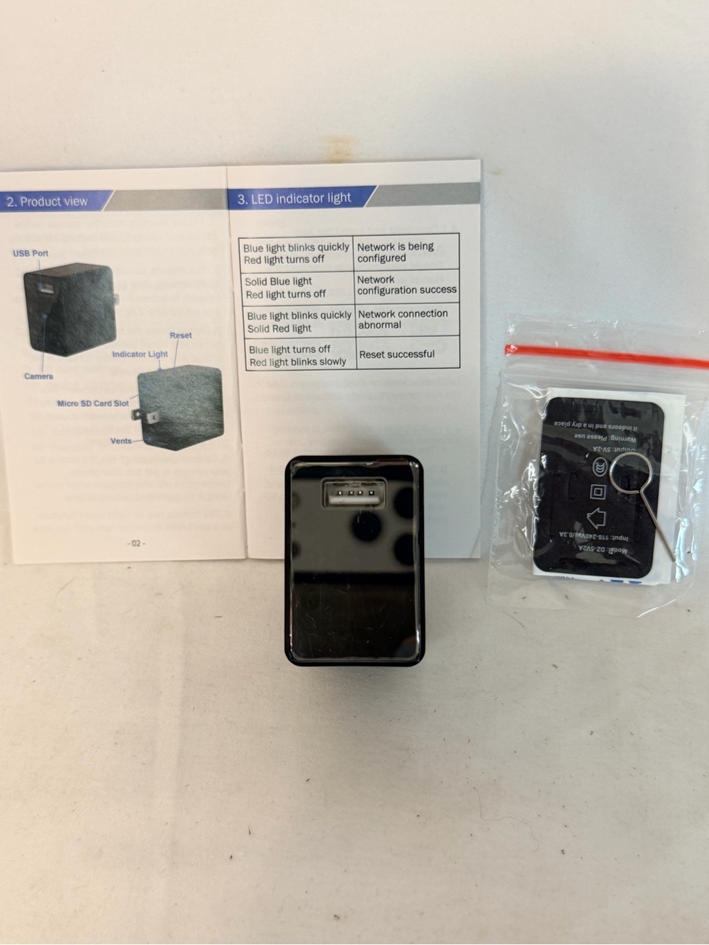 Small Wireless Camera with USB Charger